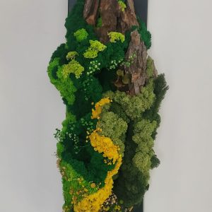 Vara-tablou vegetal pe lemn masiv/60x20 cm
